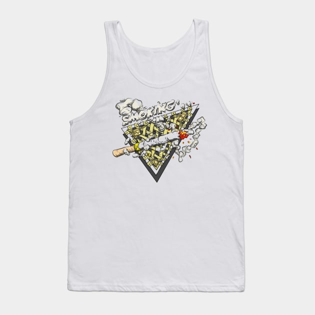 Smoking Tank Top by Bad Artist